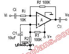 反相交流放大器