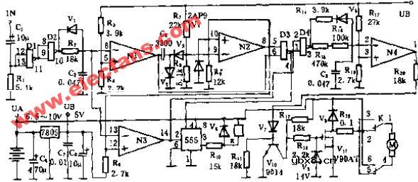 YSTS II型比例遥控调速器电路原理图