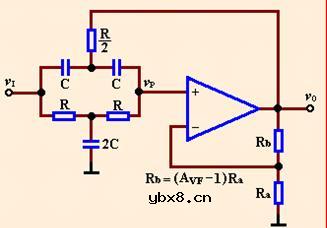 双T带阻滤波电路