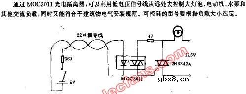 细导线用于灯光控制的电路图