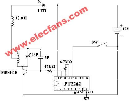 pt2262红外遥控解码电路