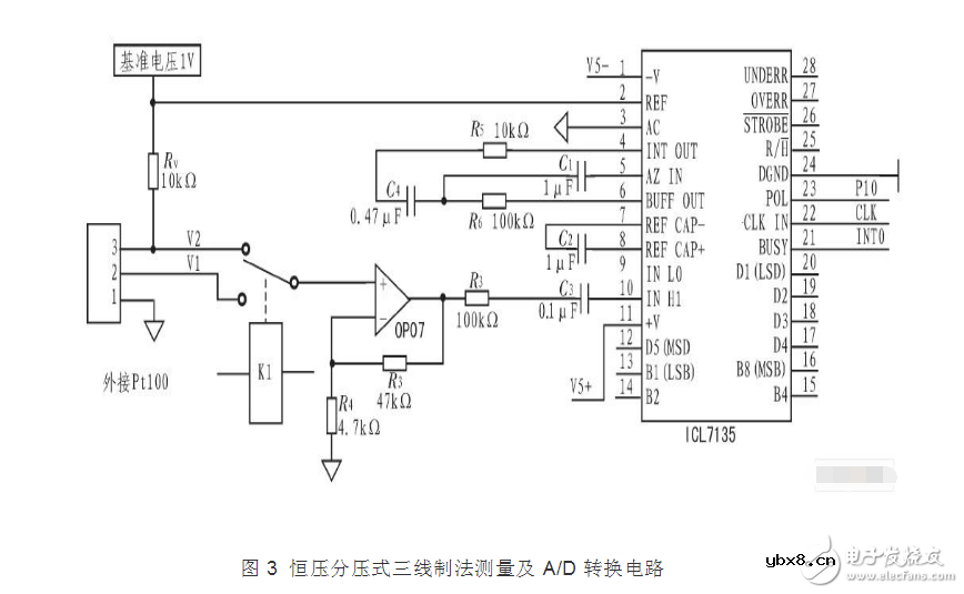 热电阻测量电路常用三线制电桥的原因