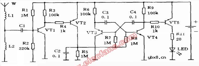 900mhz射频指示器电路图