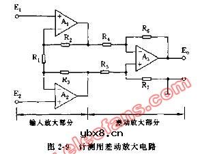 计测用差动放大电路图