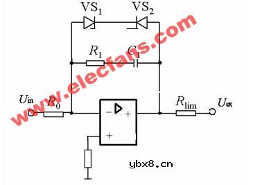 二极管钳位的外限幅电路