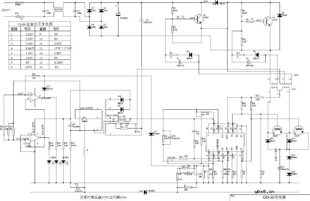 电动车充电电路图