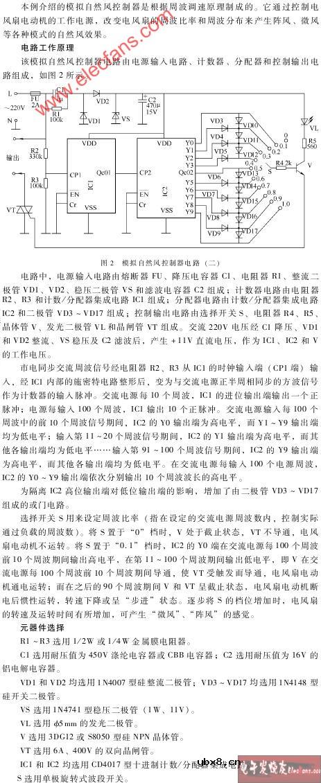 模拟自然风控制原理图