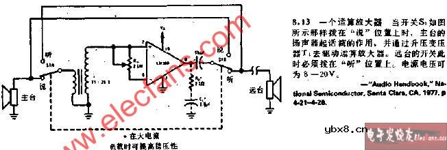 一个运算放大器电路