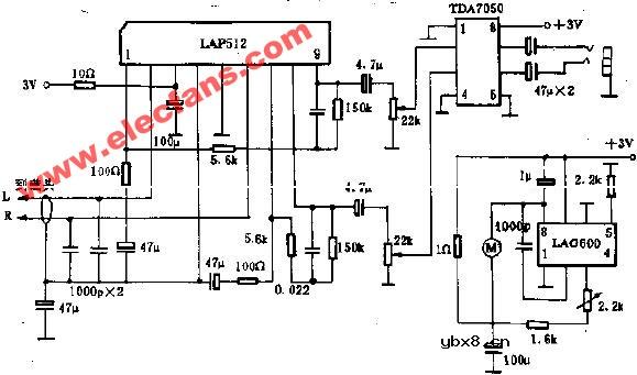 WX-109型袖珍立体声单放机电路图