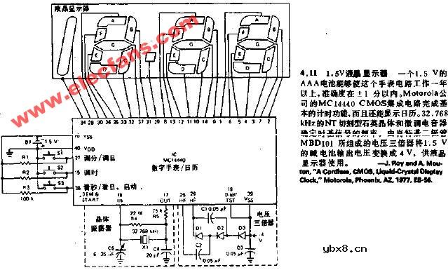 1.5V液晶显示器电路