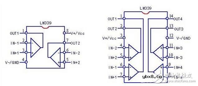 电压比较器的电路构成，电压比较器的原理框图及引脚功能