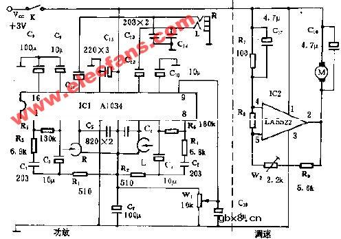 宝利牌PJJ878型袖珍立体声单放机电路图