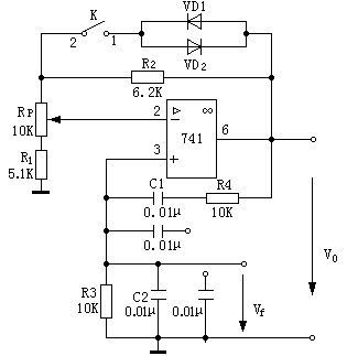 文氏电桥RC正弦波振荡器