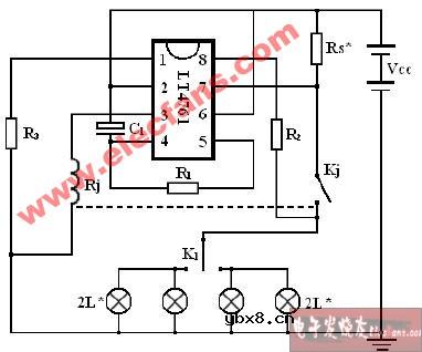 24V闪光器电路图 24V闪光器电路图