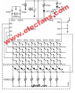 TM2221/TM2222应用电路(红外遥控接收芯片) TM2221/TM2222应用电路(红外遥控接收芯片)