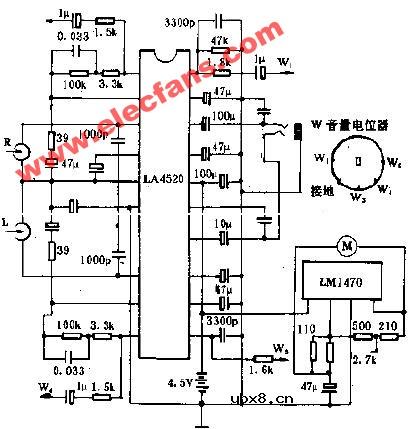 MGP-22型袖珍立体声单放机电路图