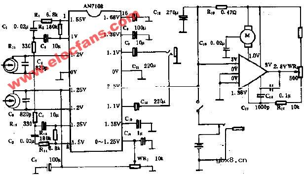 CR5000型袖珍立体声单放机电路图