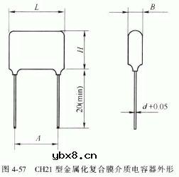 CH21型金属化复合介质膜电容器