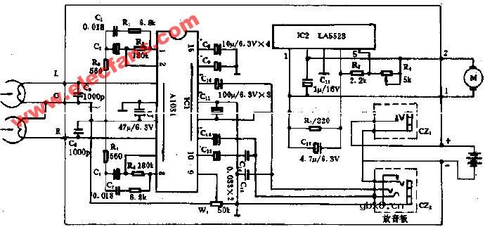 FY2-3型立体声单放机电路图