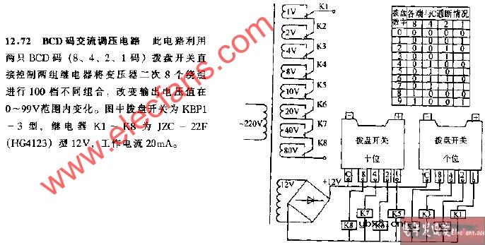 BCD码交流调压电路