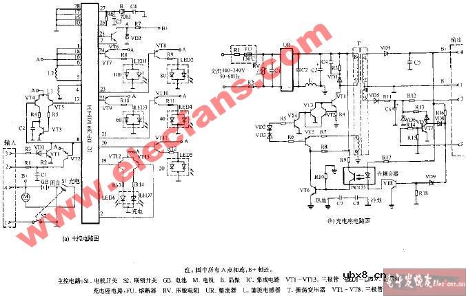 松下ES-761充电式电动剃须刀电路图