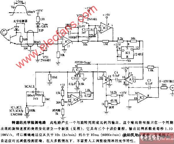 转速的光学检测电路