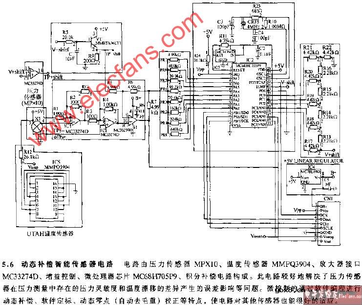 动态补偿智能传感器电路