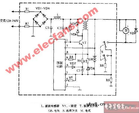 飞利浦HS350A HS350B HS350S充电式电动剃须 飞利浦HS350A HS350B HS350S充电式电动剃须