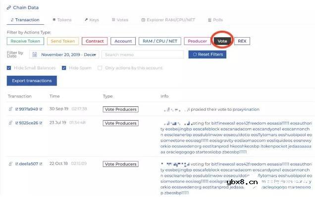 如何在EOS区块浏览器中查询一个EOS账号的交易