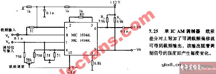 单IC AM调制器电路