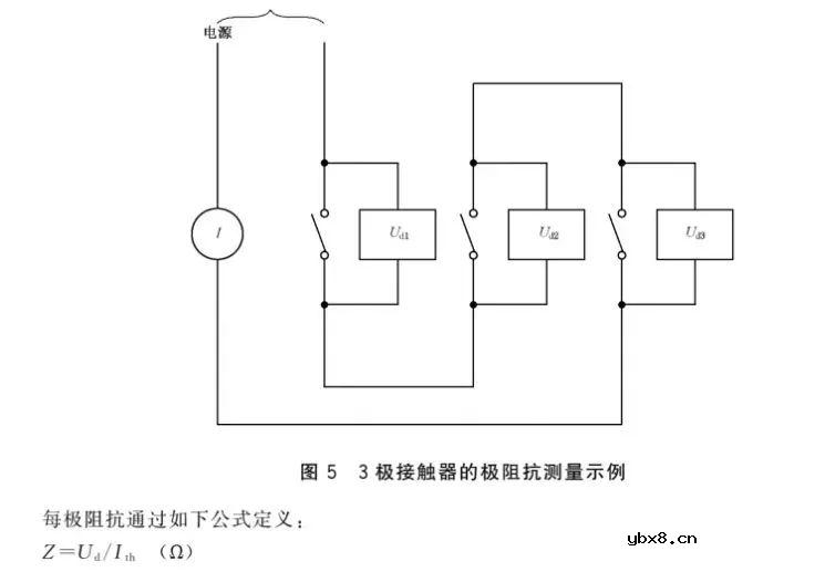 接触器主触头接触电阻测量的方法
