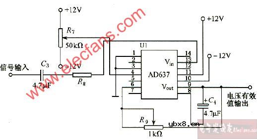 功率测量及显示电路