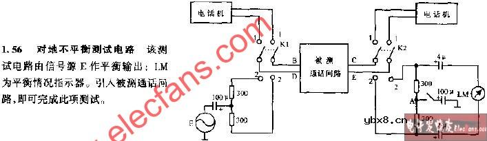 对地不平衡测试电路