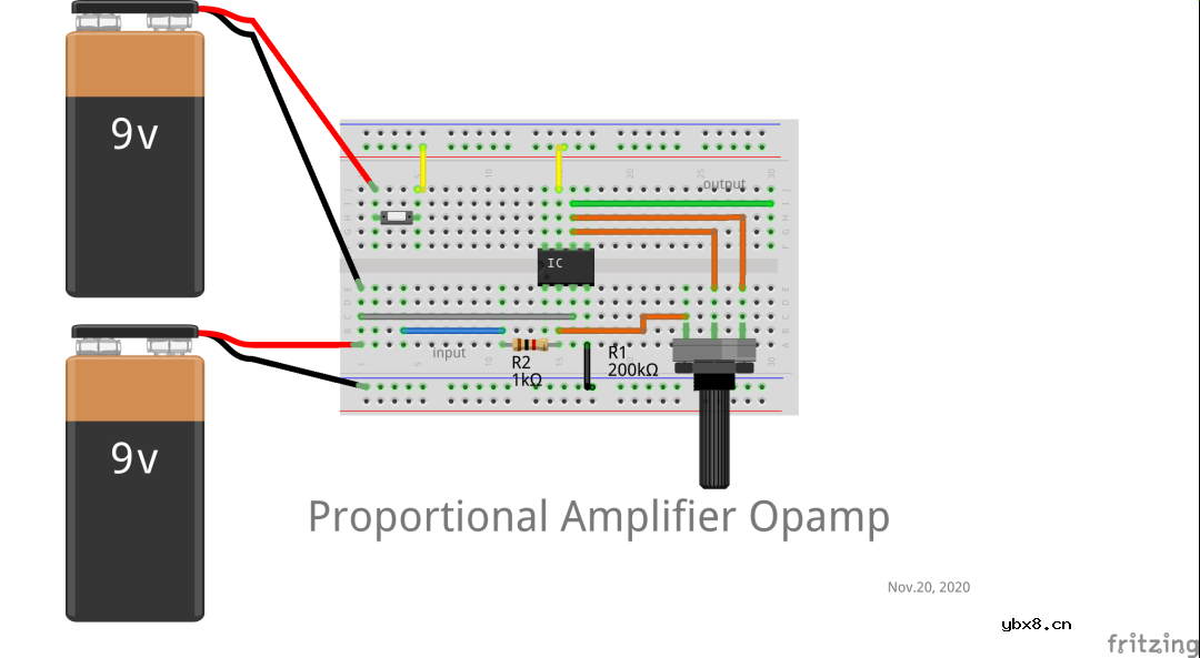 基于运算放大器的同相和反相比例放大器原理及其实验过程