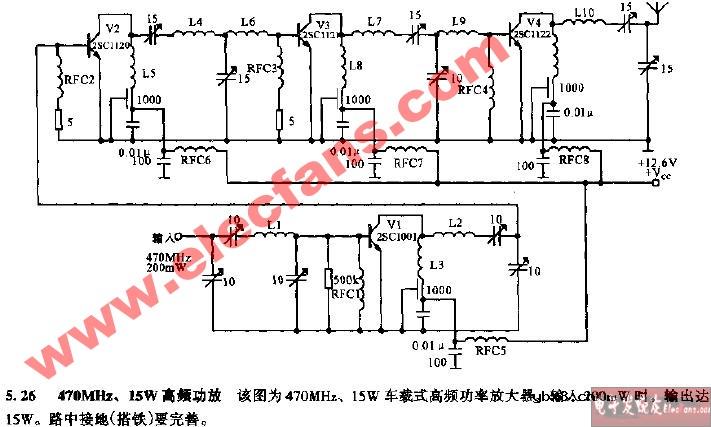 470MHz，15W高频功放