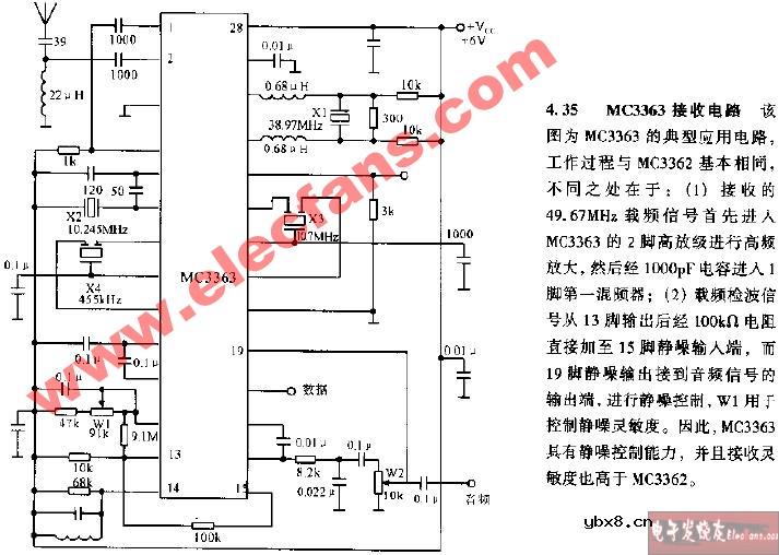 MC3363接收电路