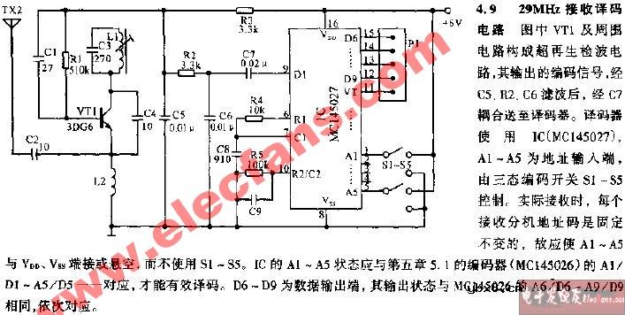 29MHz接收译码电路