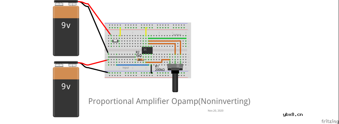 基于运算放大器的同相和反相比例放大器原理及其实验过程