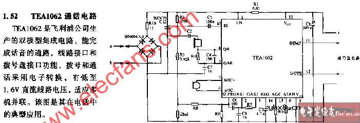 TEA1062通话电路