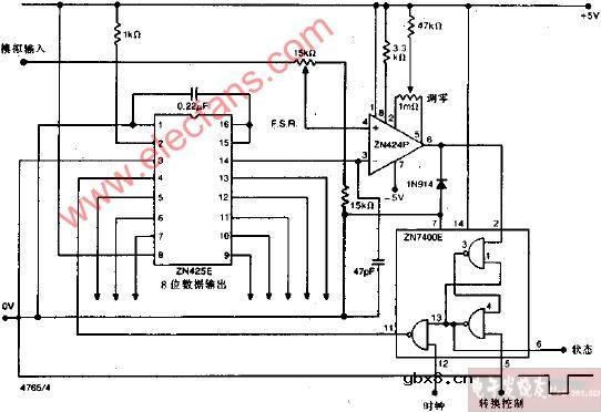 8位AD转换器电路图