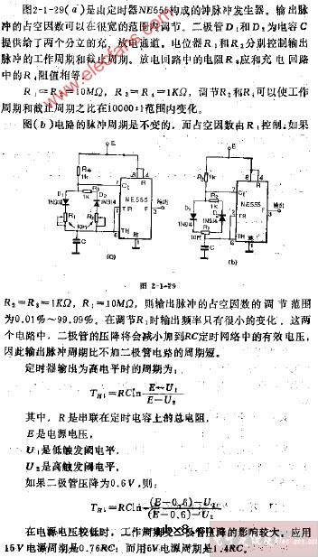 可变占空因数的脉冲发生器