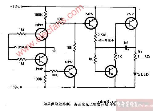熔断保险丝报警器电路图