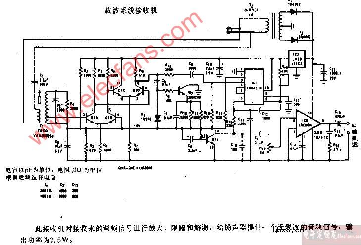战波系统接收机电路图