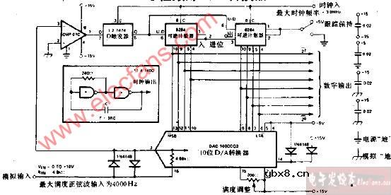 8位跟踪AD转换器电路图