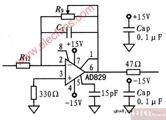 信号放大模块电路图