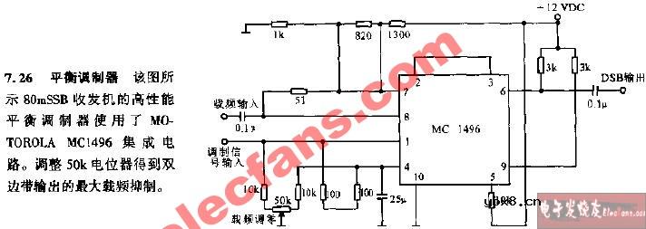 平衡调制器电路