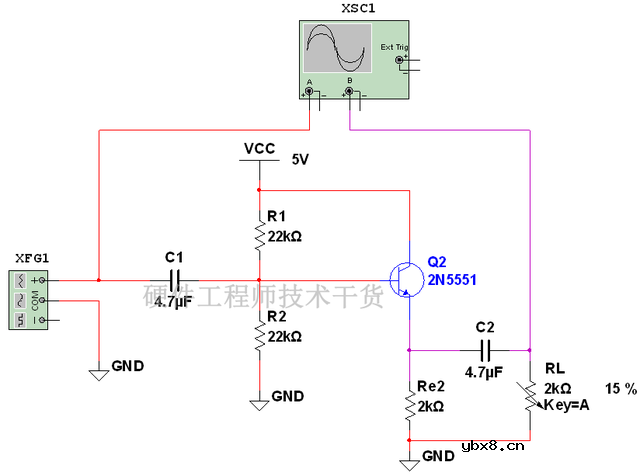 射极跟随器的原理 射极跟随器电路图及波形