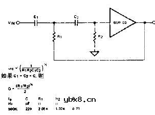 高通滤波器电路图
