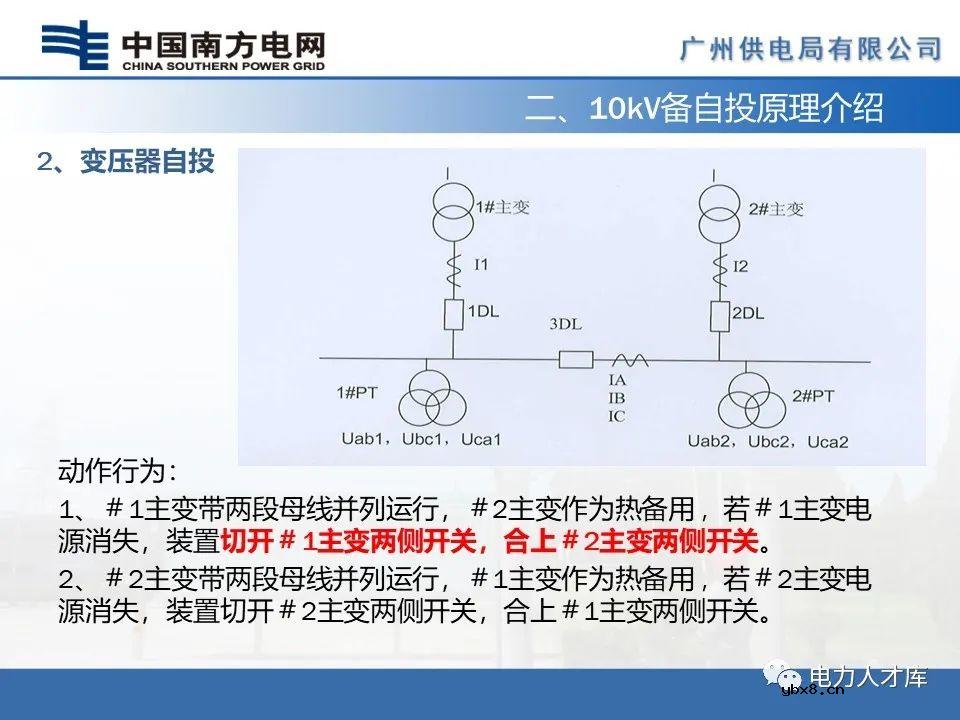 智能电网：10kV母联及备自投保护的配置及原理