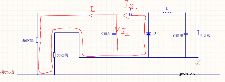 BUCK电路主要干扰源头与差模传导发射分析